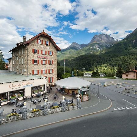 Hotel Bellaval Scuol Exterior foto