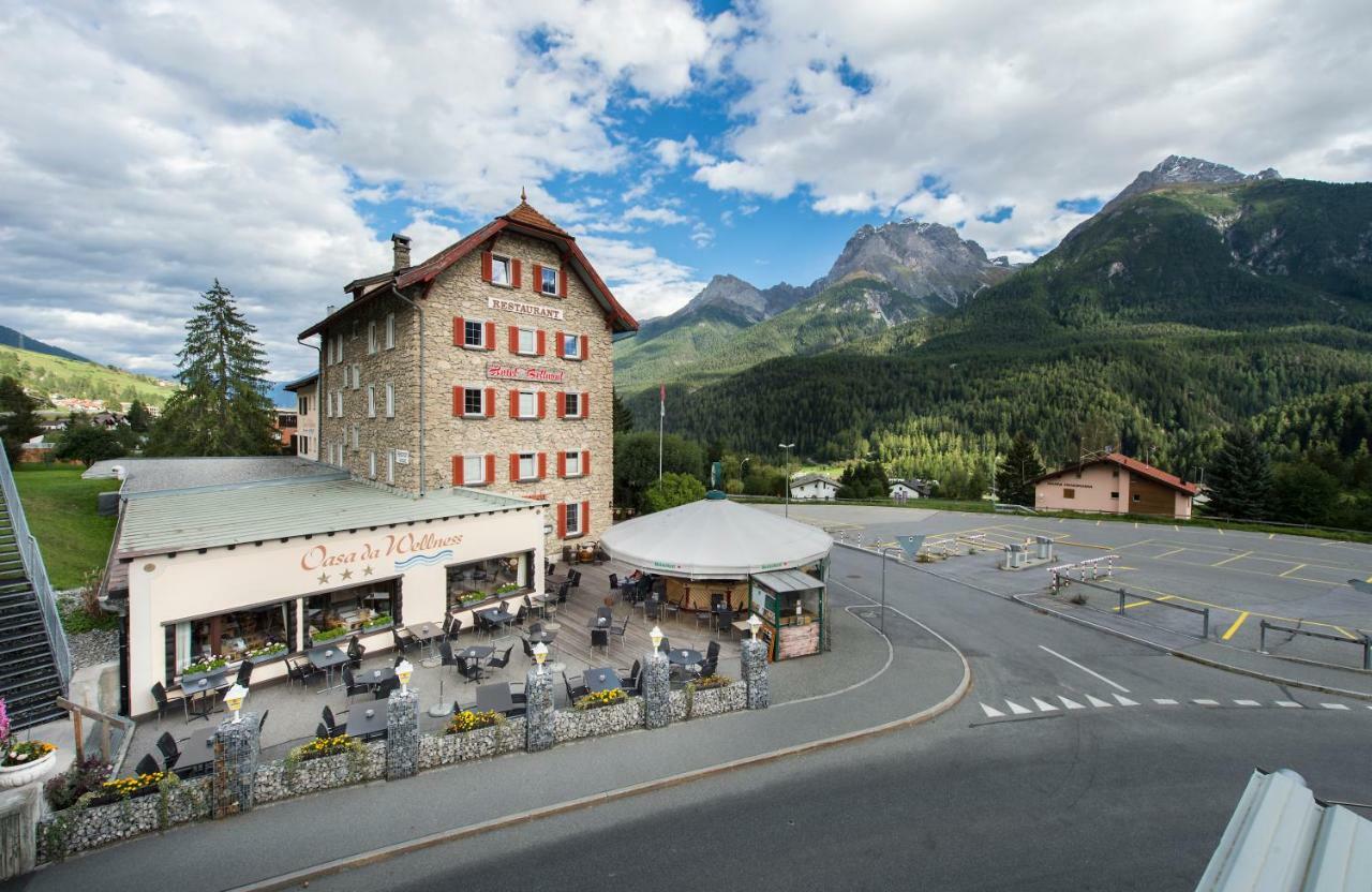 Hotel Bellaval Scuol Exterior foto